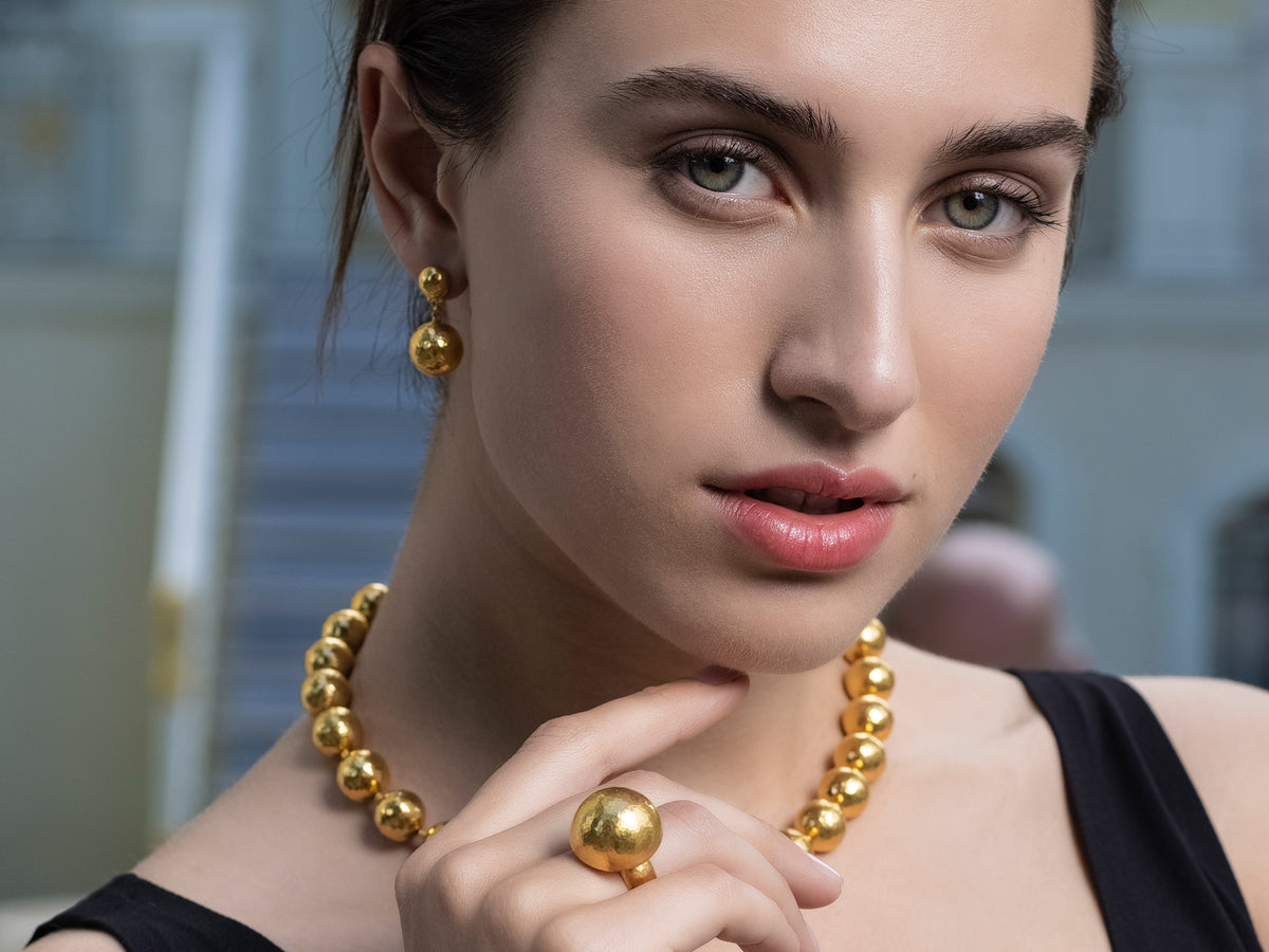Blooming Hearts Gold Drop Earrings | Jewelry Online Shopping | Gold Studs &  Earrings
